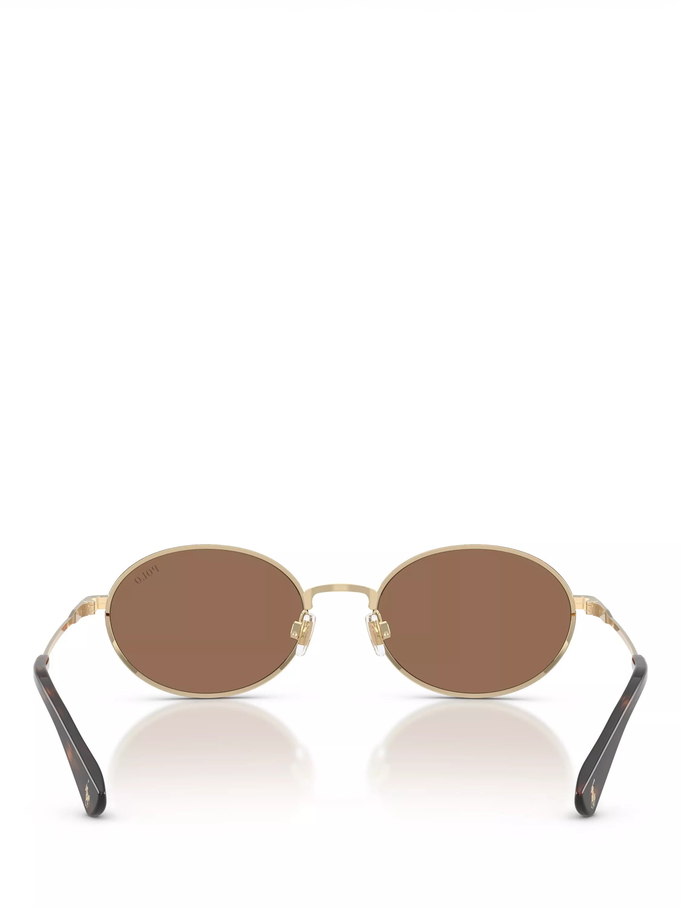 Ralph Lauren oval sunglasses pale gold brown 53mm - British product