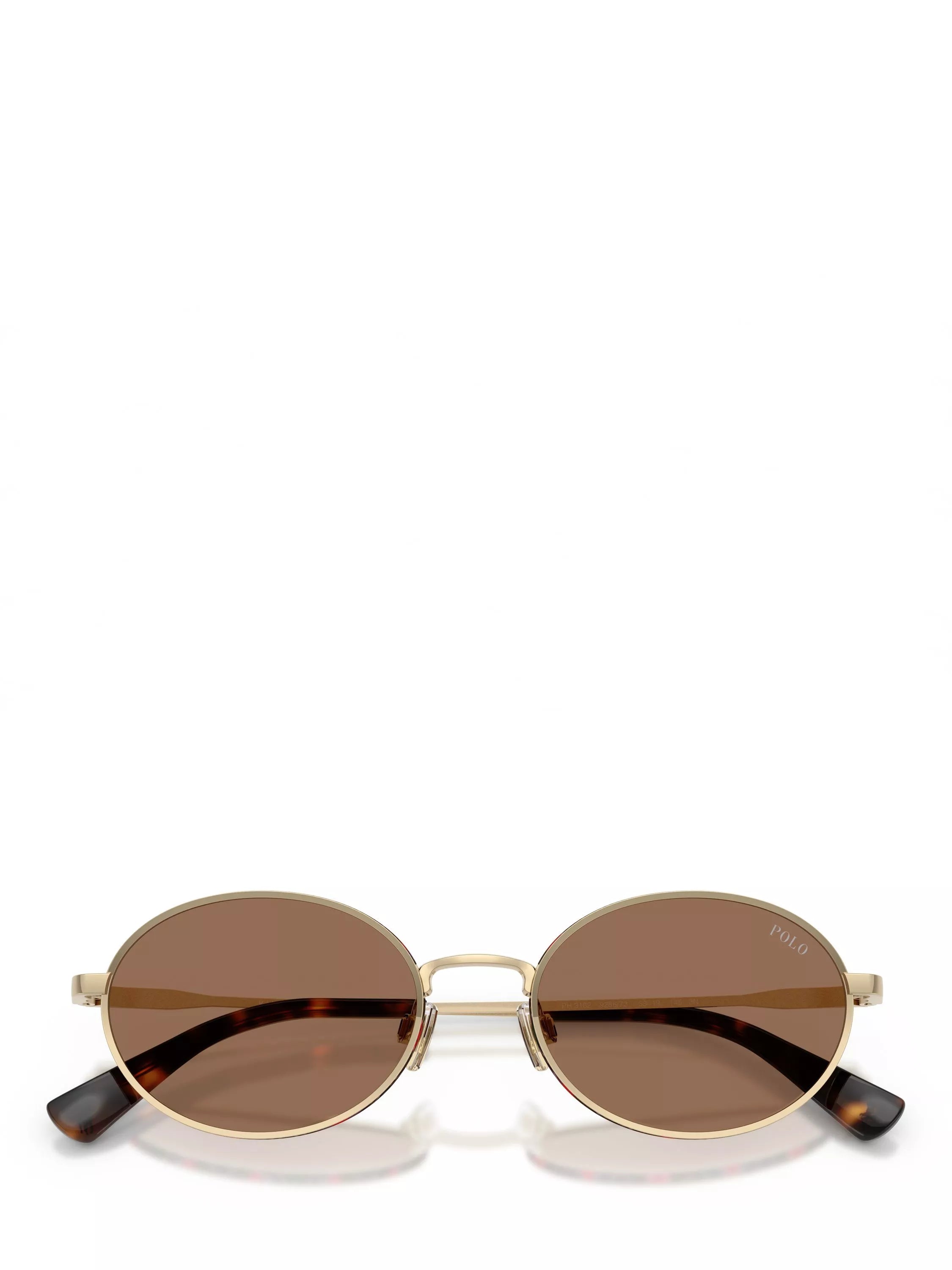 Ralph Lauren oval sunglasses pale gold brown 53mm - British product