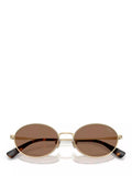 Ralph Lauren oval sunglasses pale gold brown 53mm - British product