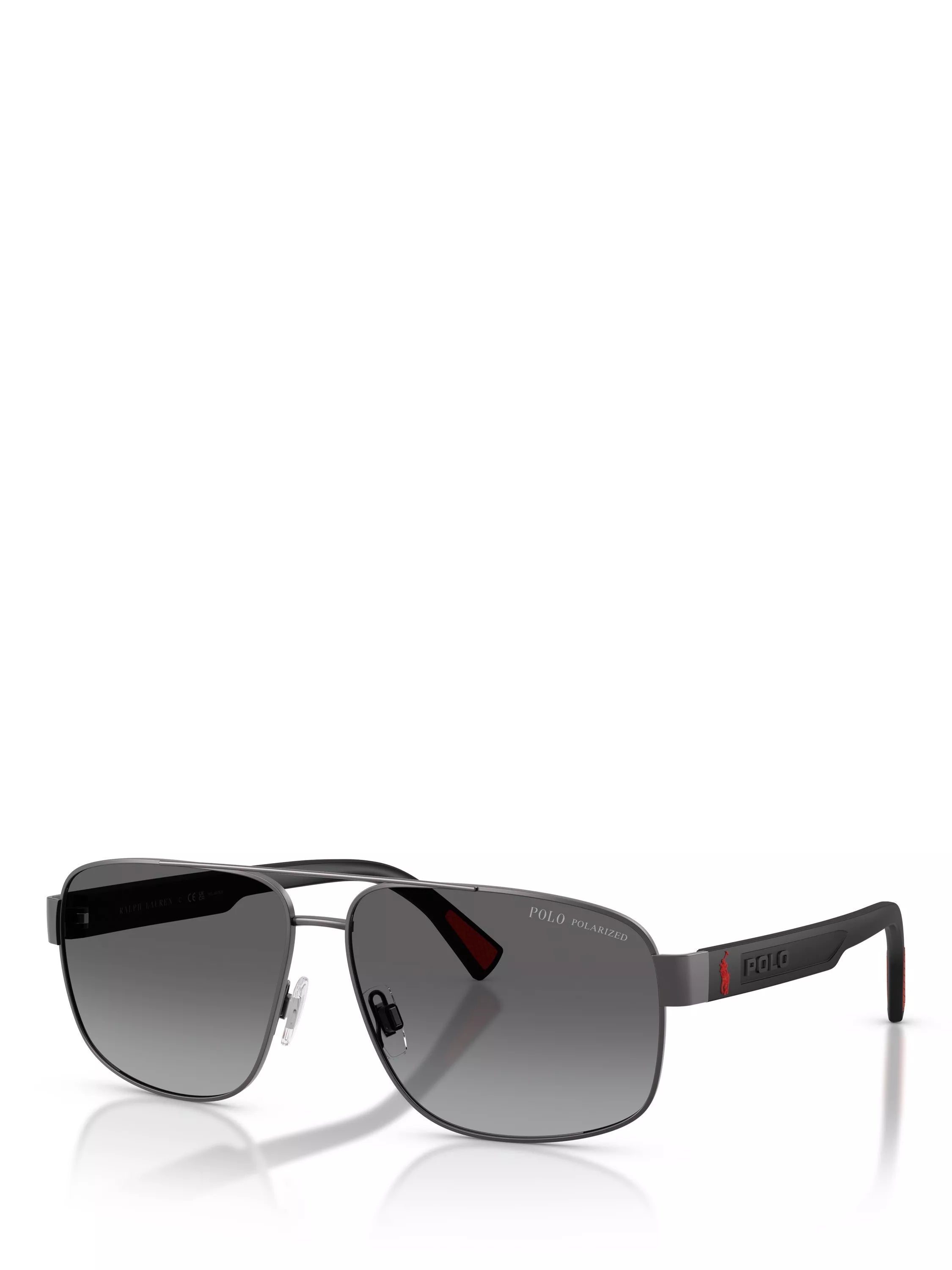 Ralph Lauren aviator sunglasses dark gunmetal 61mm, imported from the UK