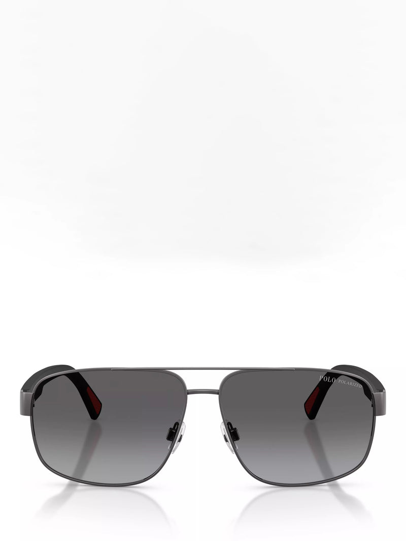 Ralph Lauren aviator sunglasses dark gunmetal 61mm, imported from the UK