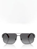 Ralph Lauren aviator sunglasses dark gunmetal 61mm, imported from the UK
