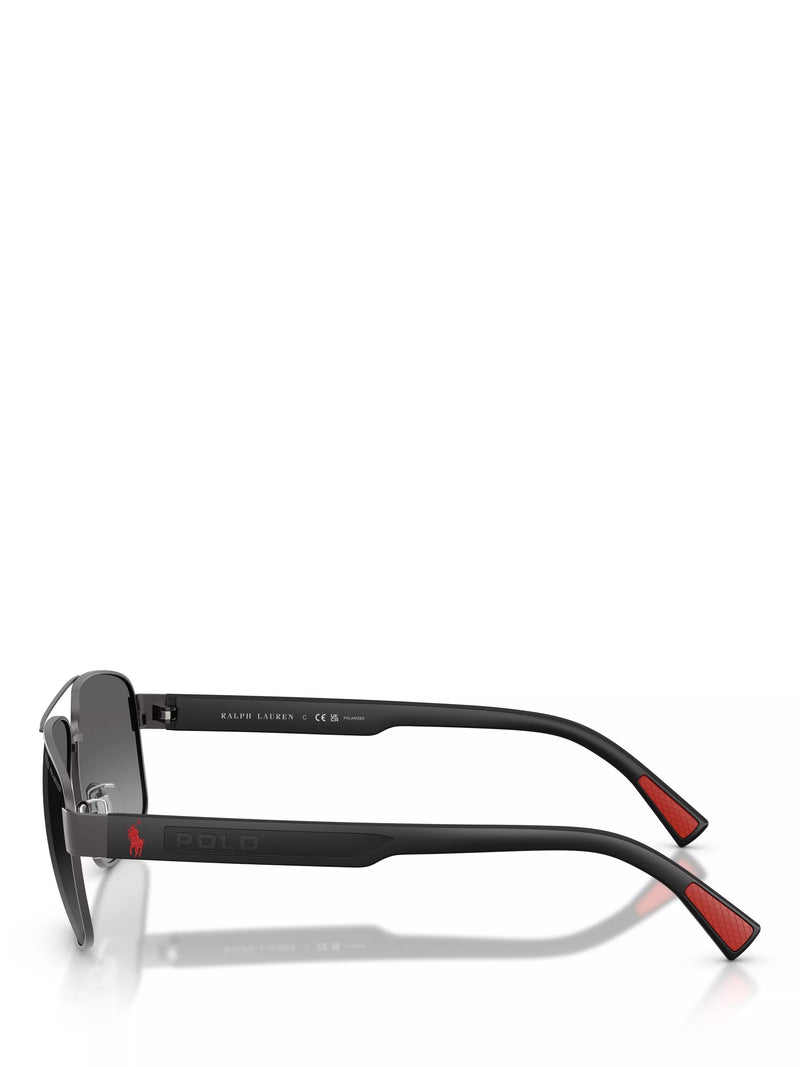 Ralph Lauren aviator sunglasses dark gunmetal 61mm, imported from the UK