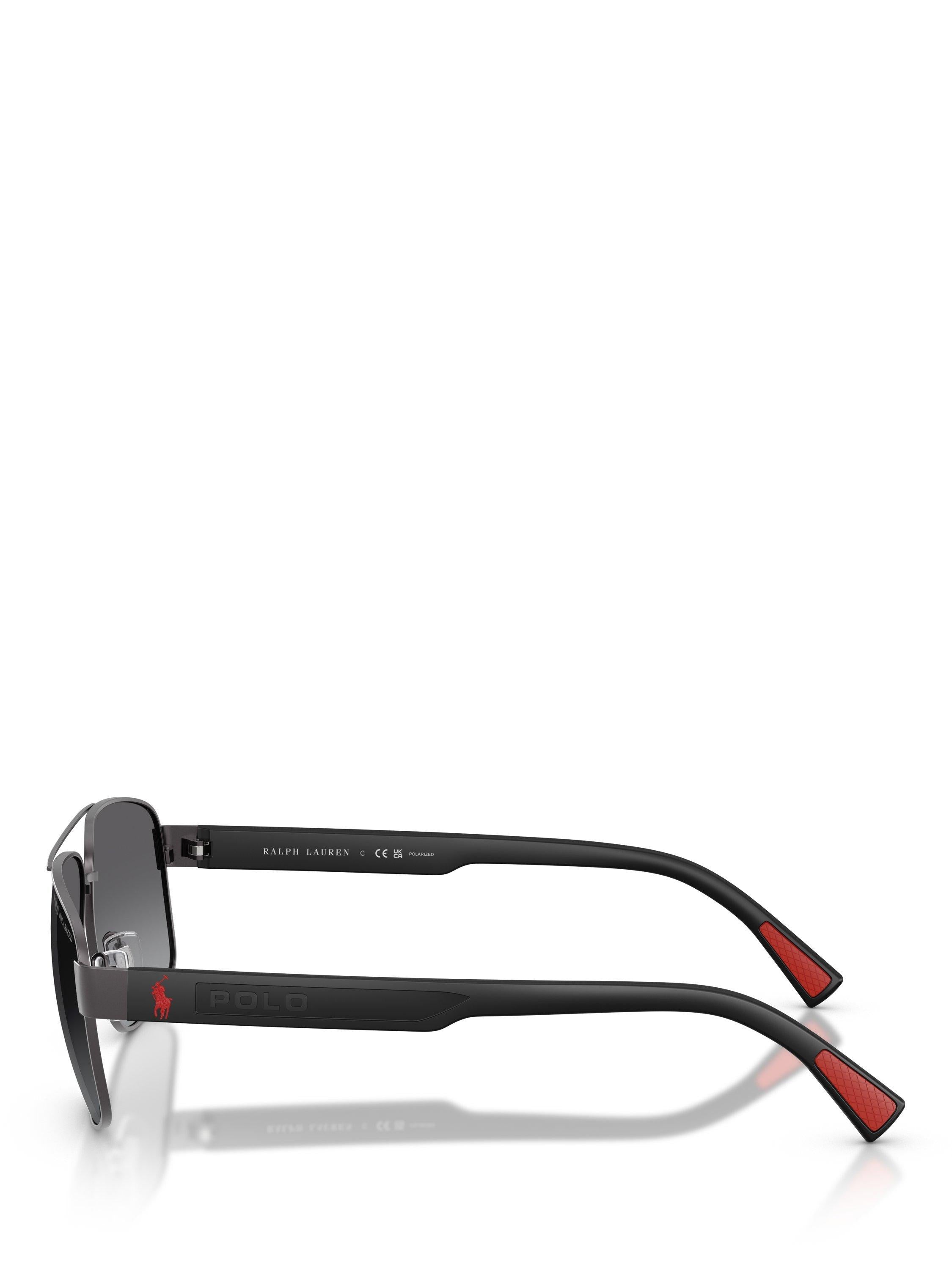 Ralph Lauren aviator sunglasses dark gunmetal 61mm, imported from the UK