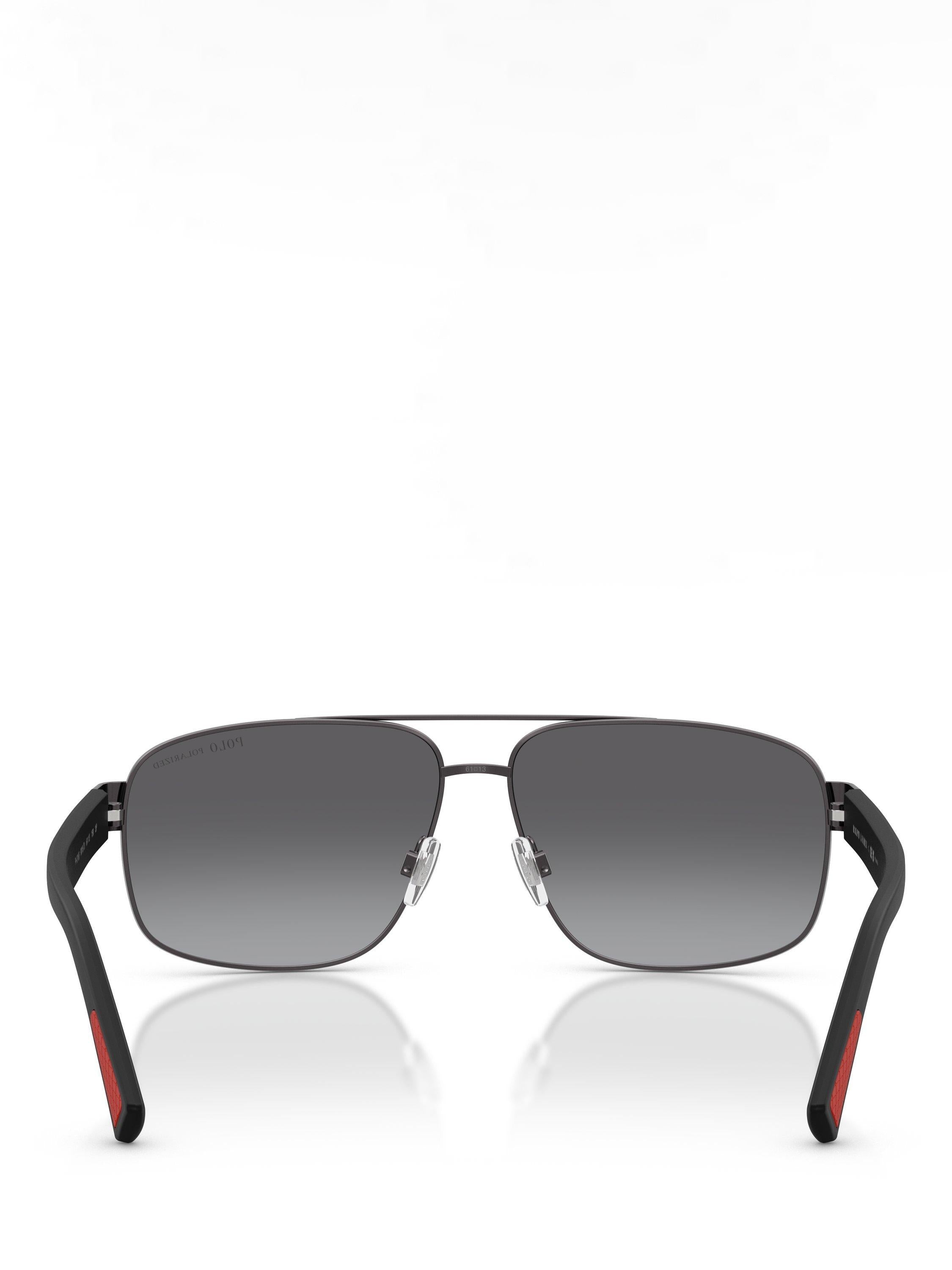 Ralph Lauren aviator sunglasses dark gunmetal 61mm, imported from the UK