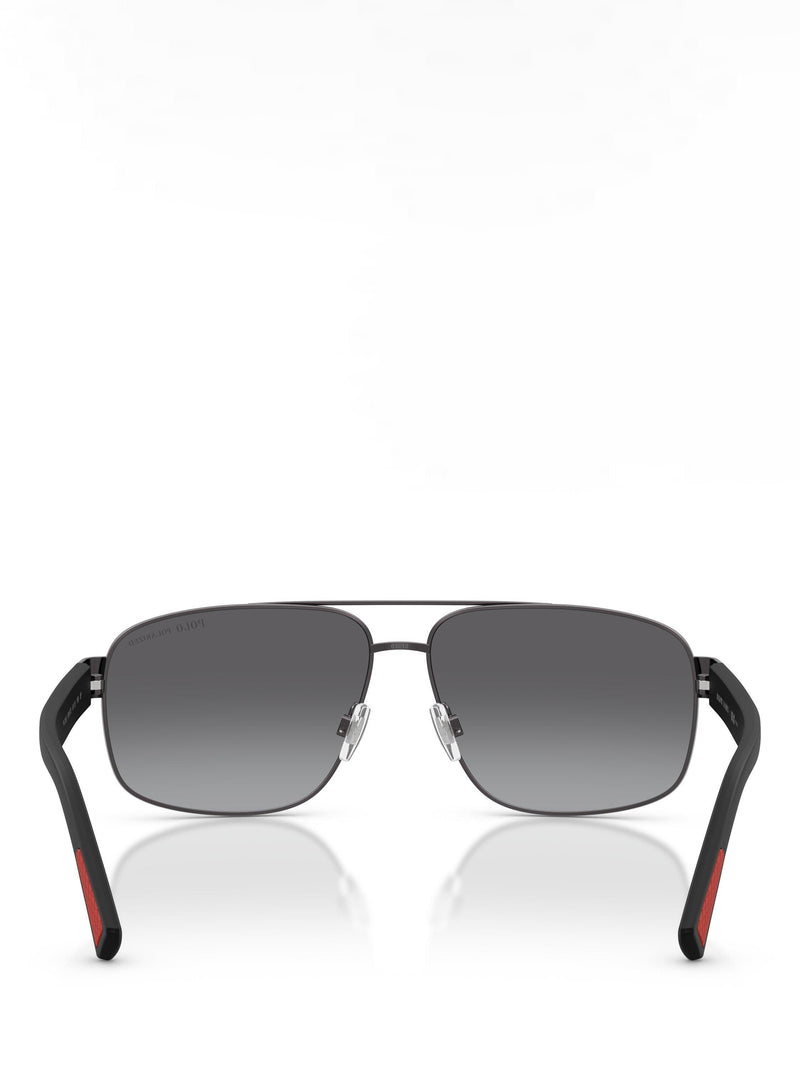 Ralph Lauren aviator sunglasses dark gunmetal 61mm, imported from the UK