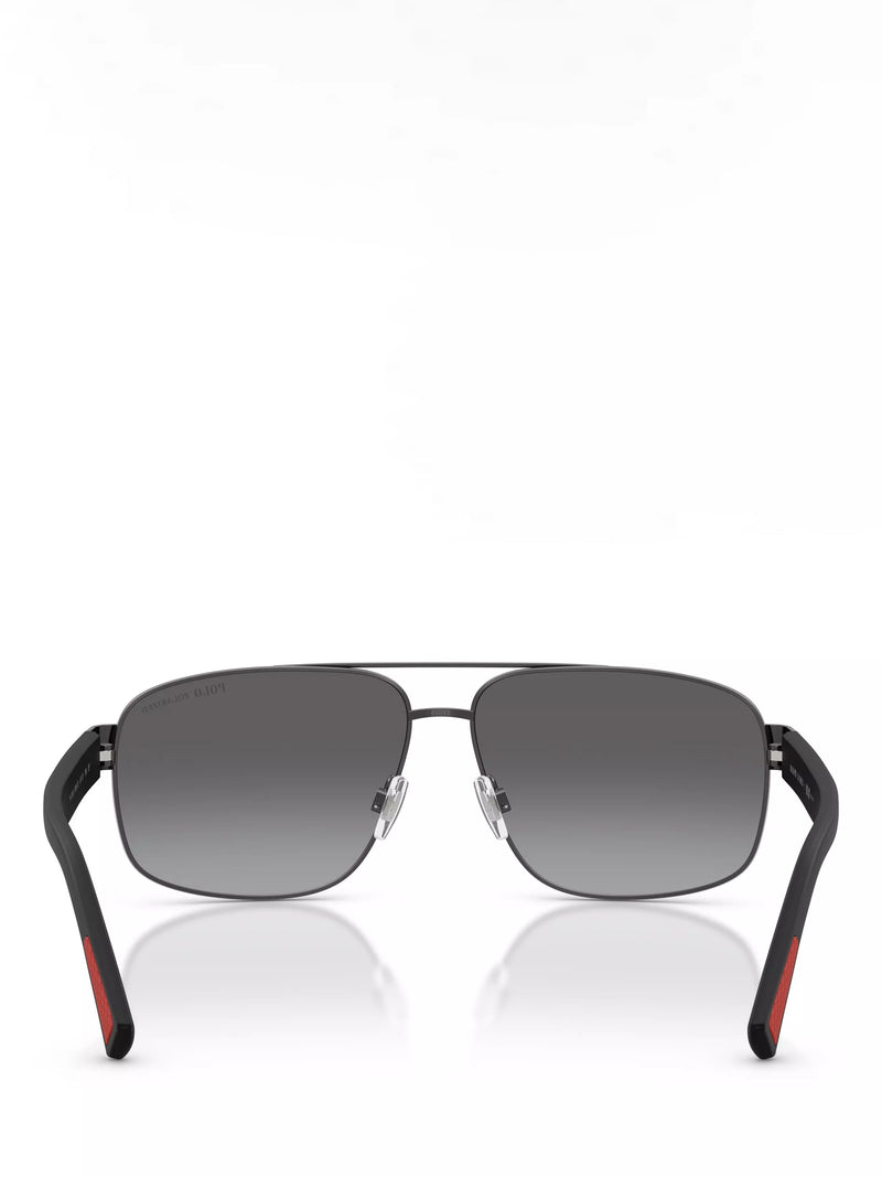 Ralph Lauren aviator sunglasses dark gunmetal 61mm, imported from the UK