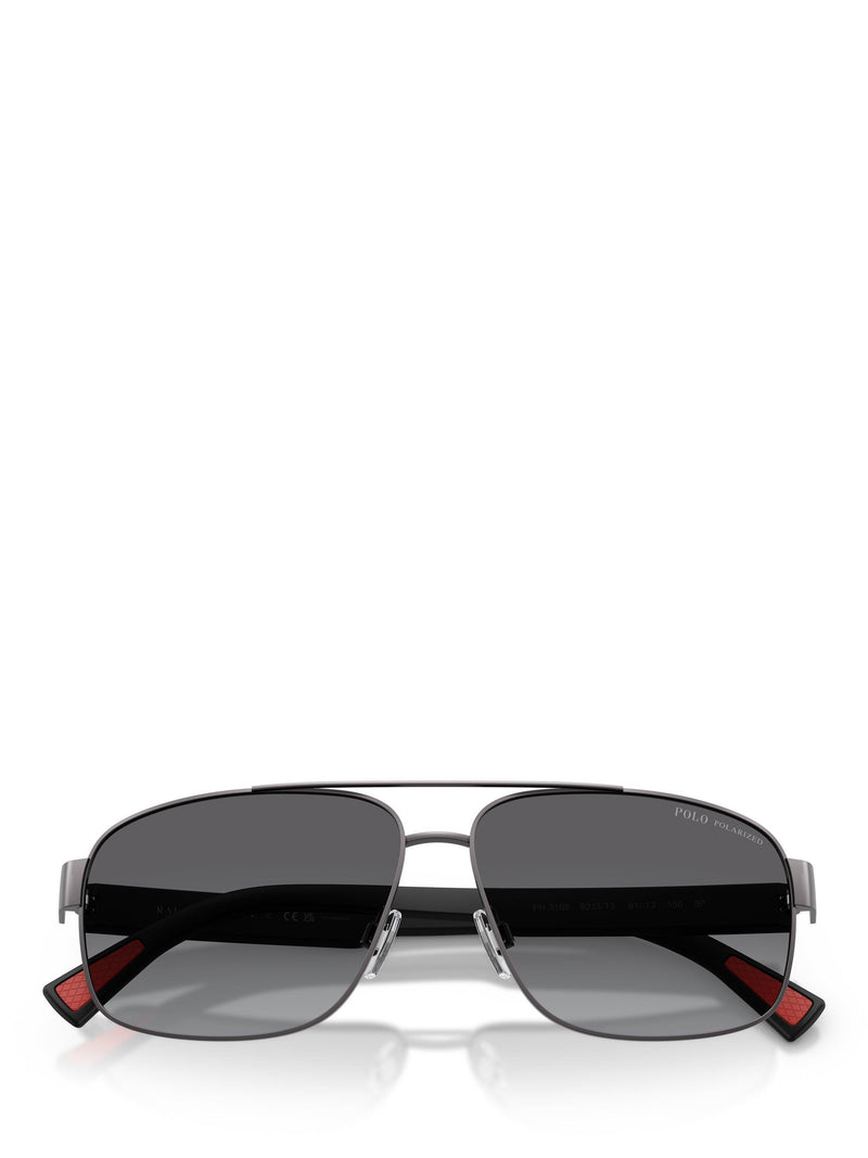 Ralph Lauren aviator sunglasses dark gunmetal 61mm, imported from the UK