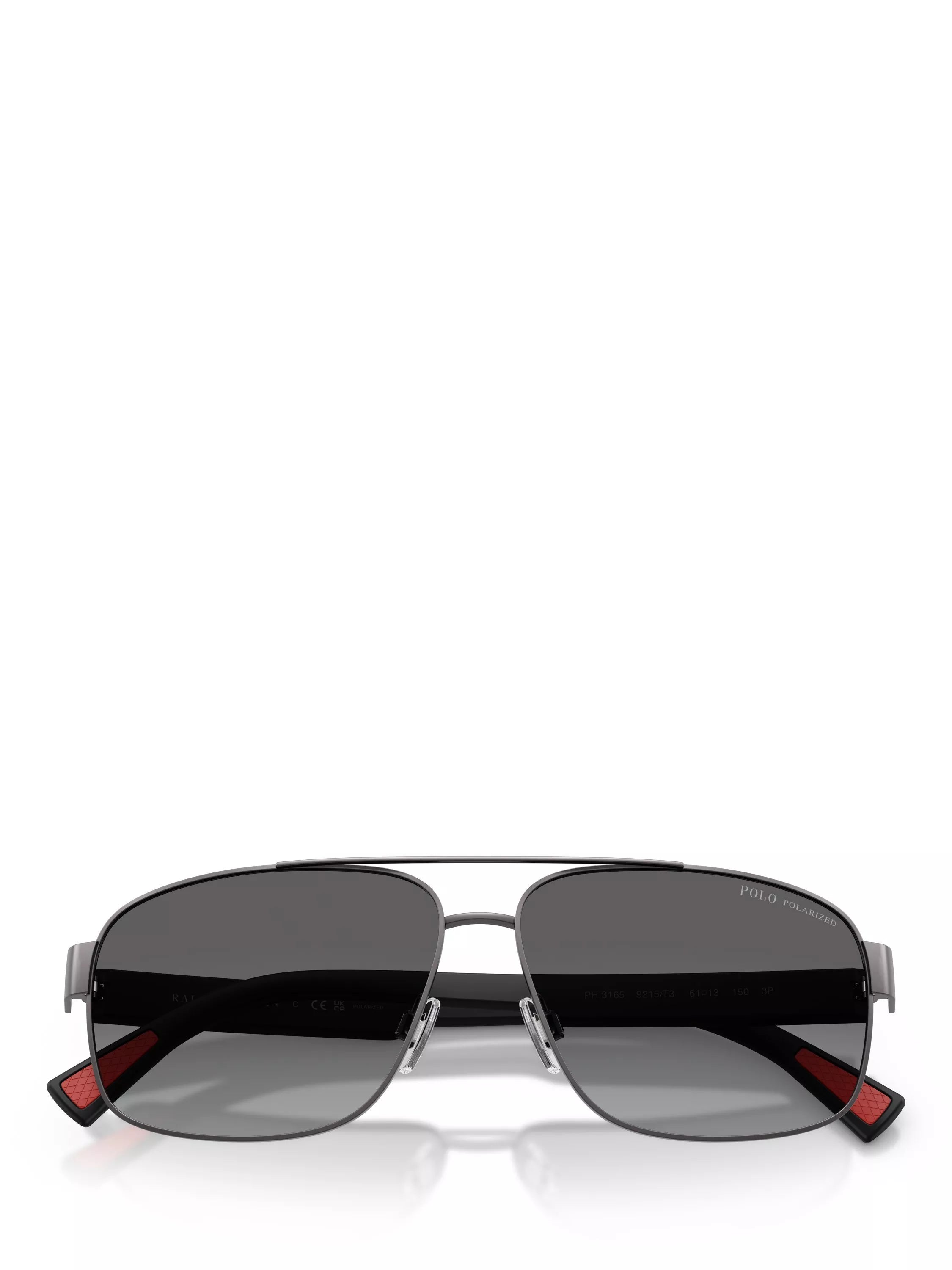 Ralph Lauren aviator sunglasses dark gunmetal 61mm, imported from the UK