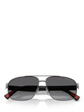 Ralph Lauren aviator sunglasses dark gunmetal 61mm, imported from the UK
