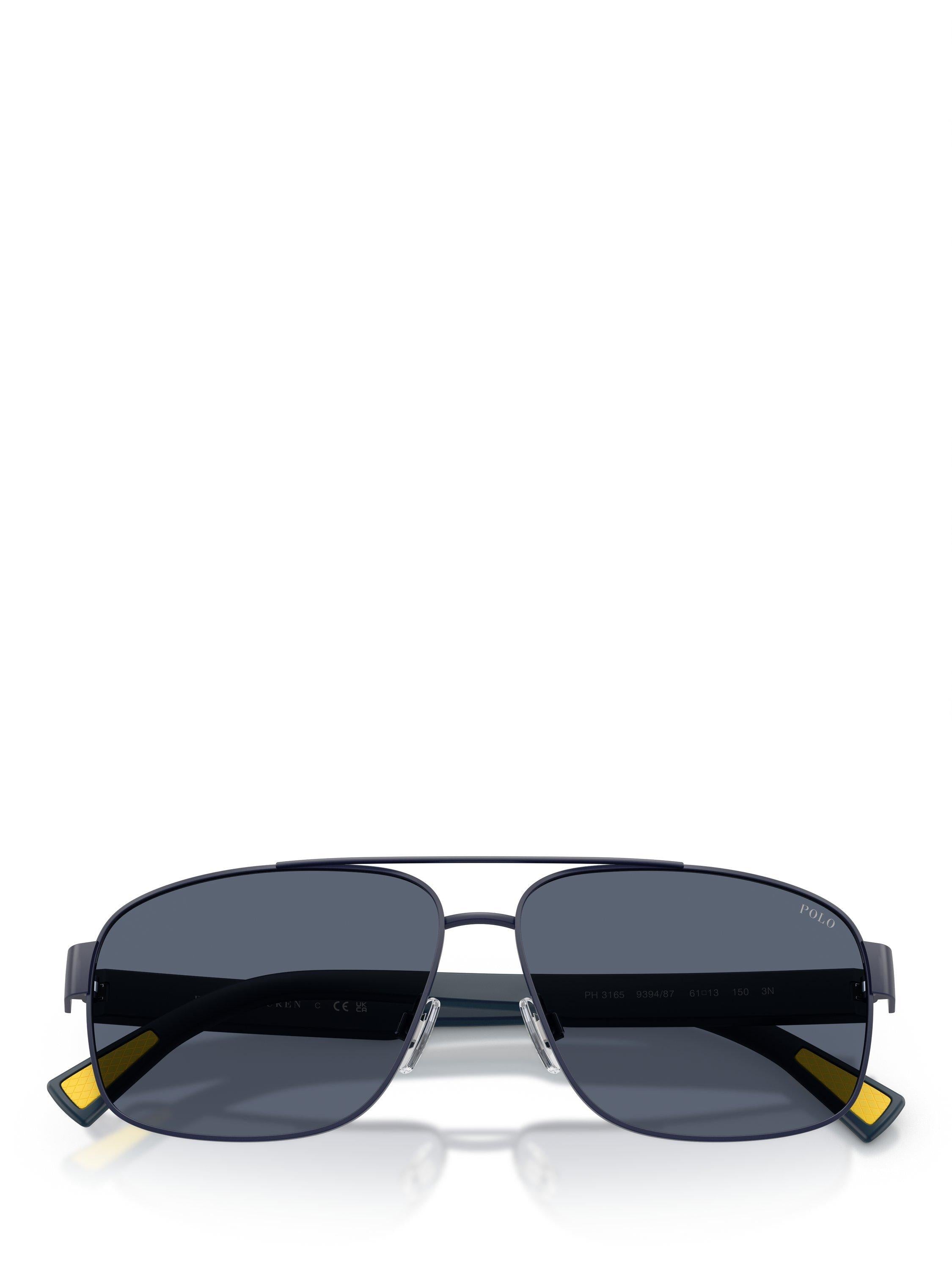 Ralph Lauren aviator sunglasses in navy blue - British product