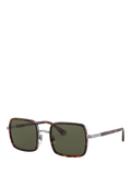 Persol PO2475S men's polarised square sunglasses Havana Green, UK version