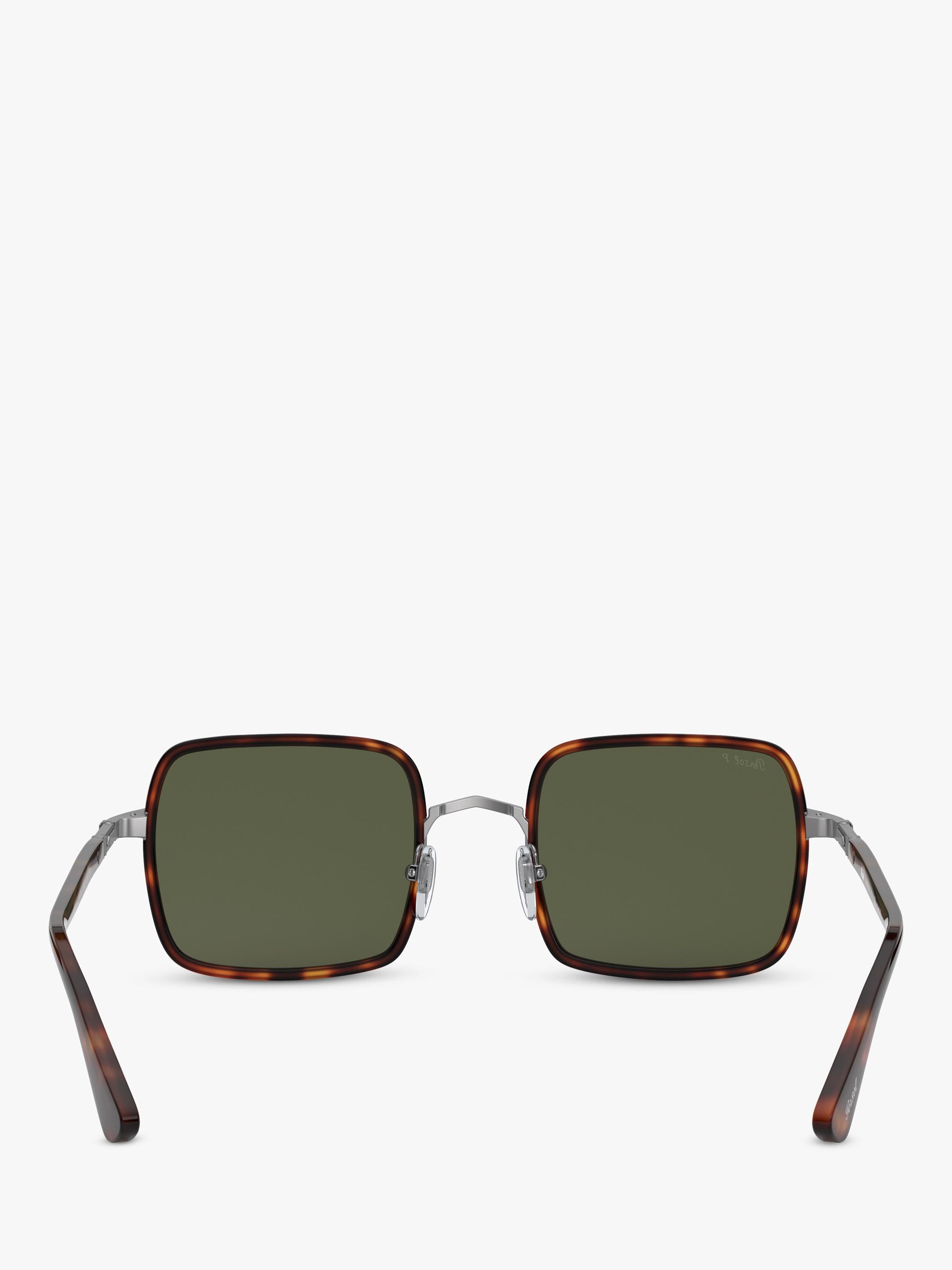 Persol PO2475S men's polarised square sunglasses Havana Green, UK version