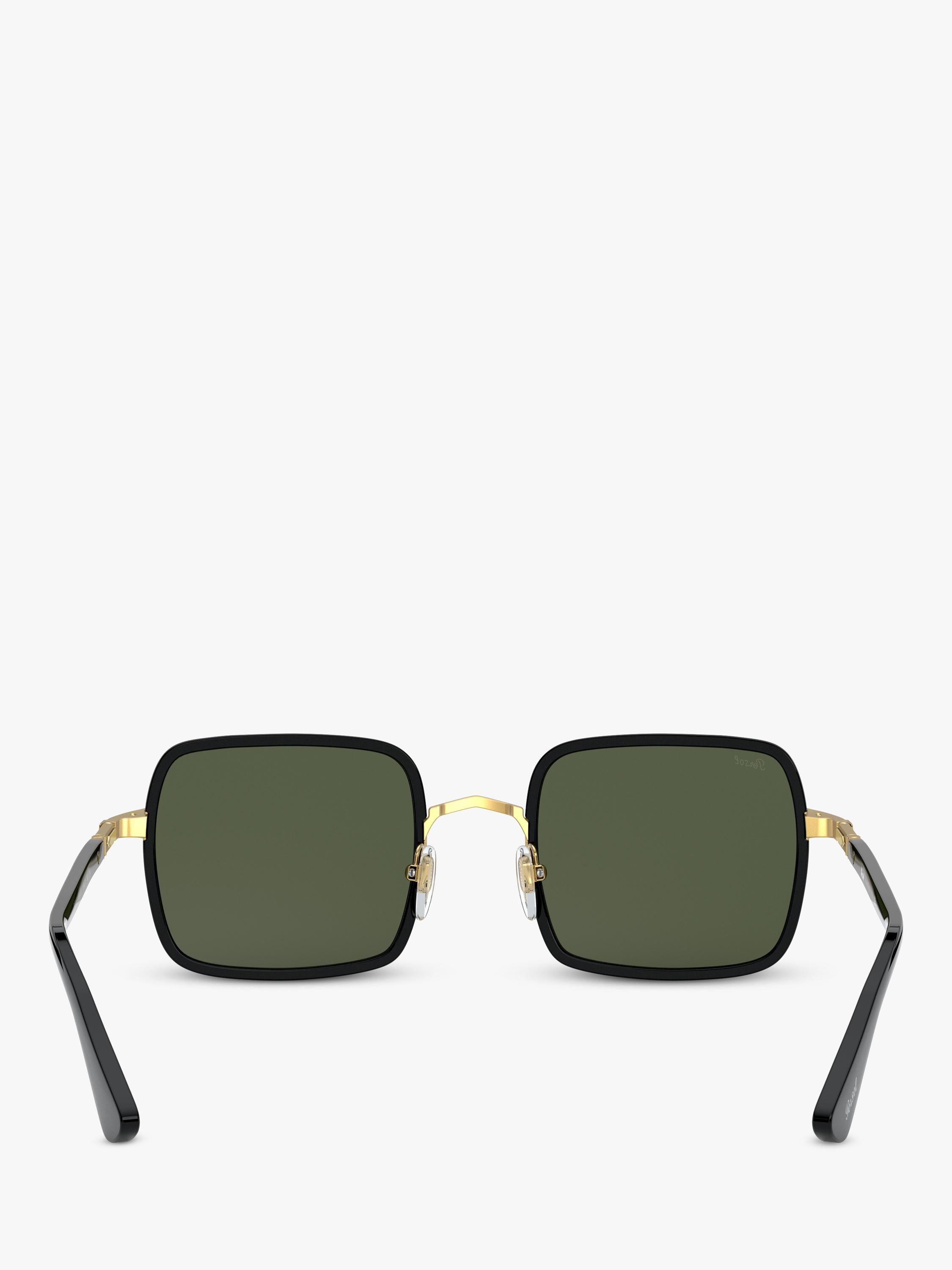 Persol PO2475S square sunglasses black frame green lenses - British product