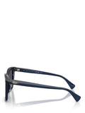Ralph Lauren square sunglasses with blue frame and grey lenses (British brand)