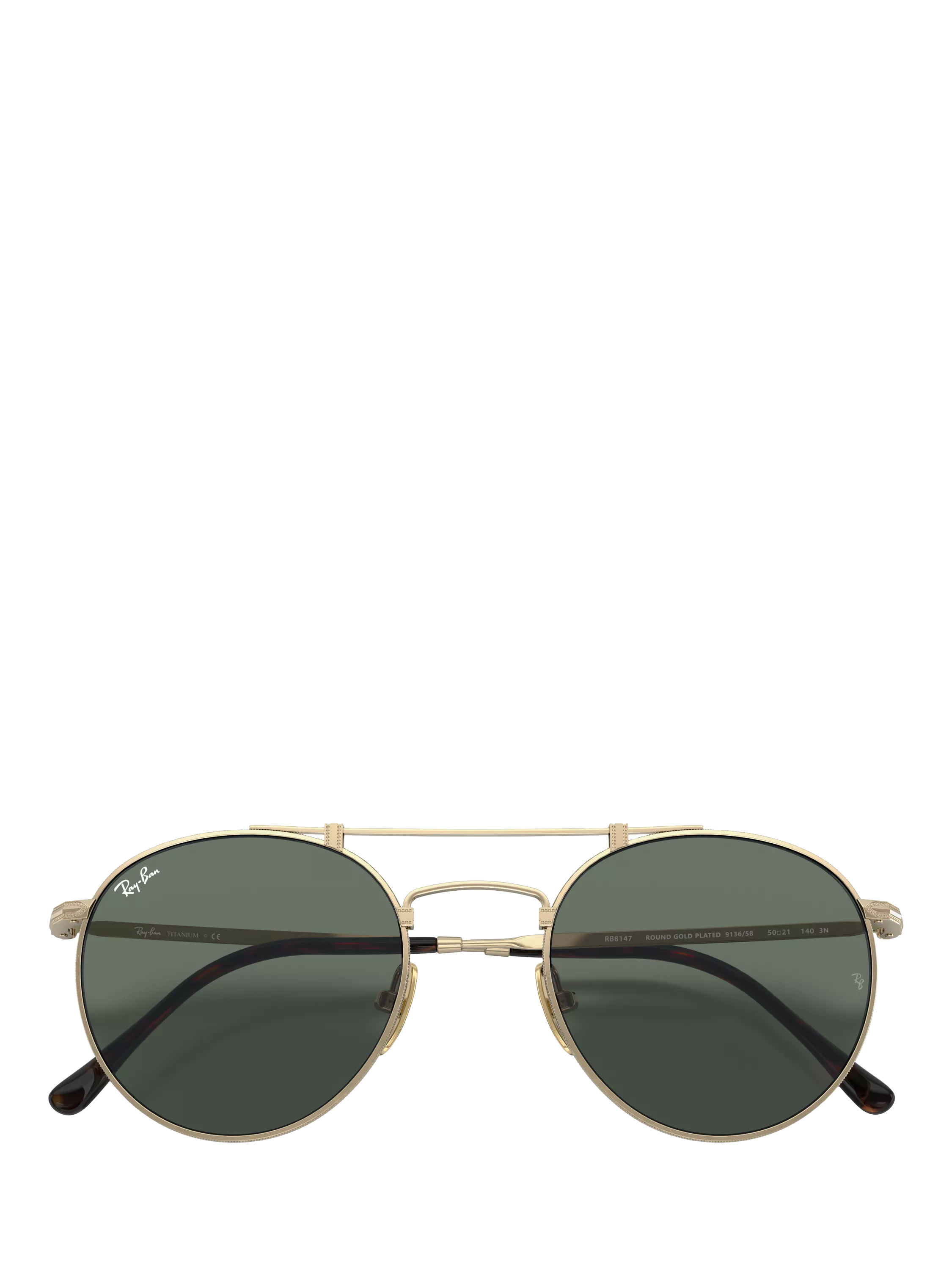 Ray-Ban round gold sunglasses 50mm (British brand)