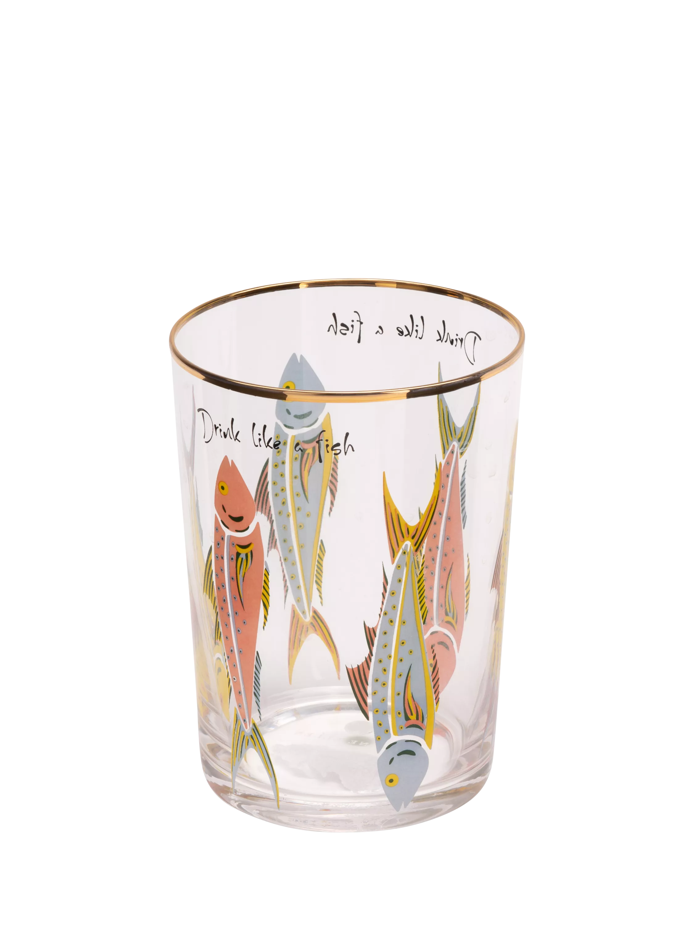 Yvonne Ellen fishes highball glass 500ml (British brand)