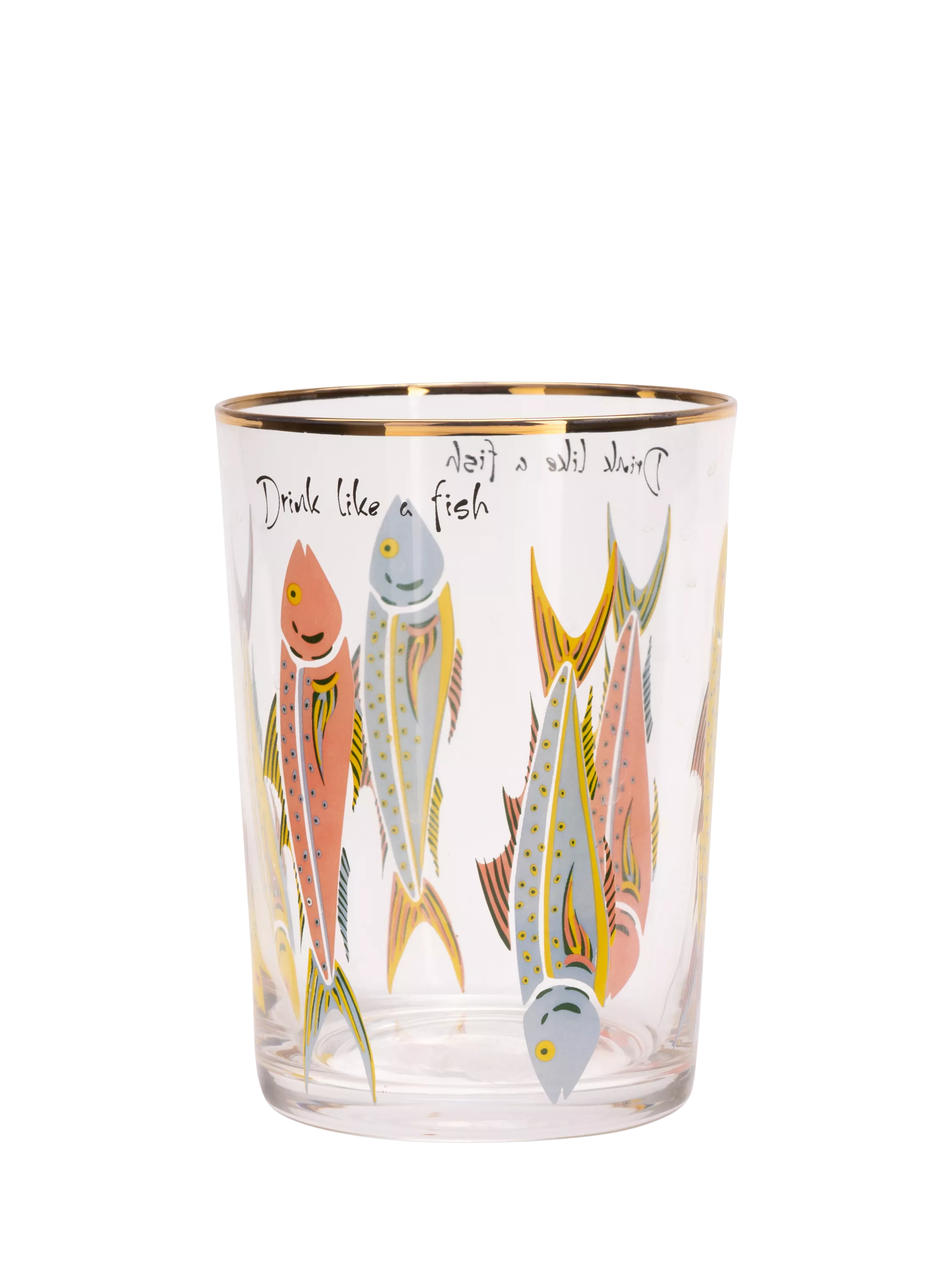 Yvonne Ellen fishes highball glass 500ml (British brand)