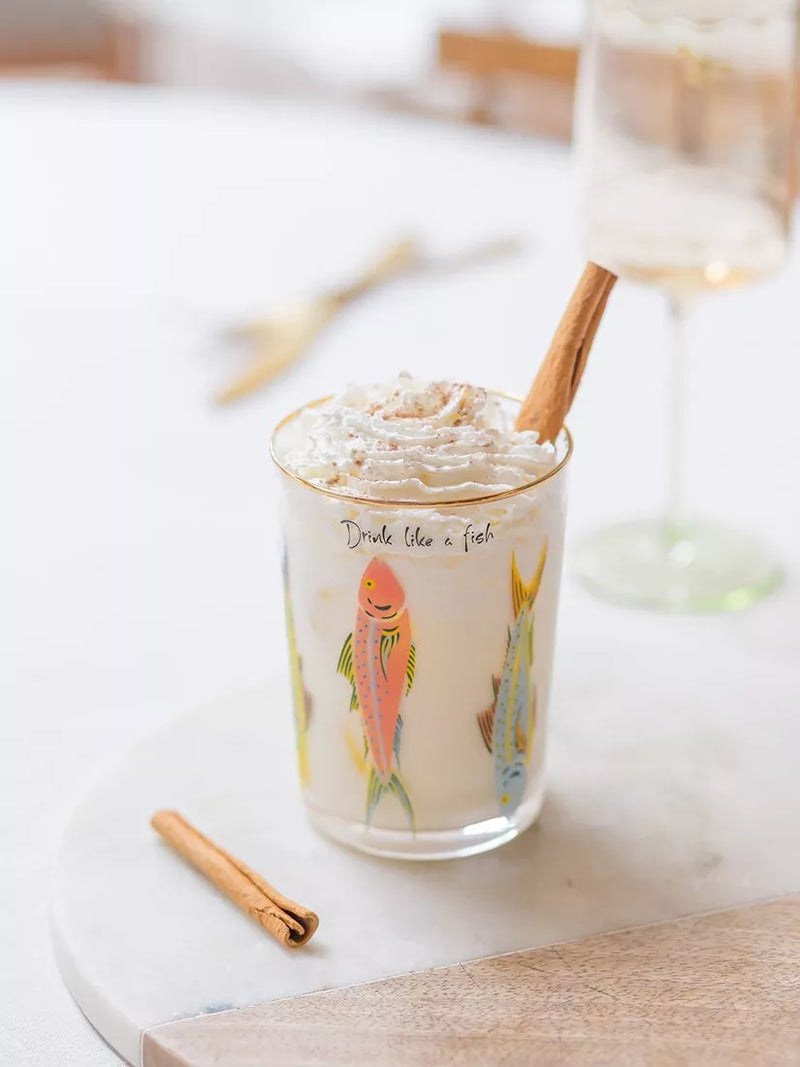 Yvonne Ellen fishes highball glass 500ml (British brand)