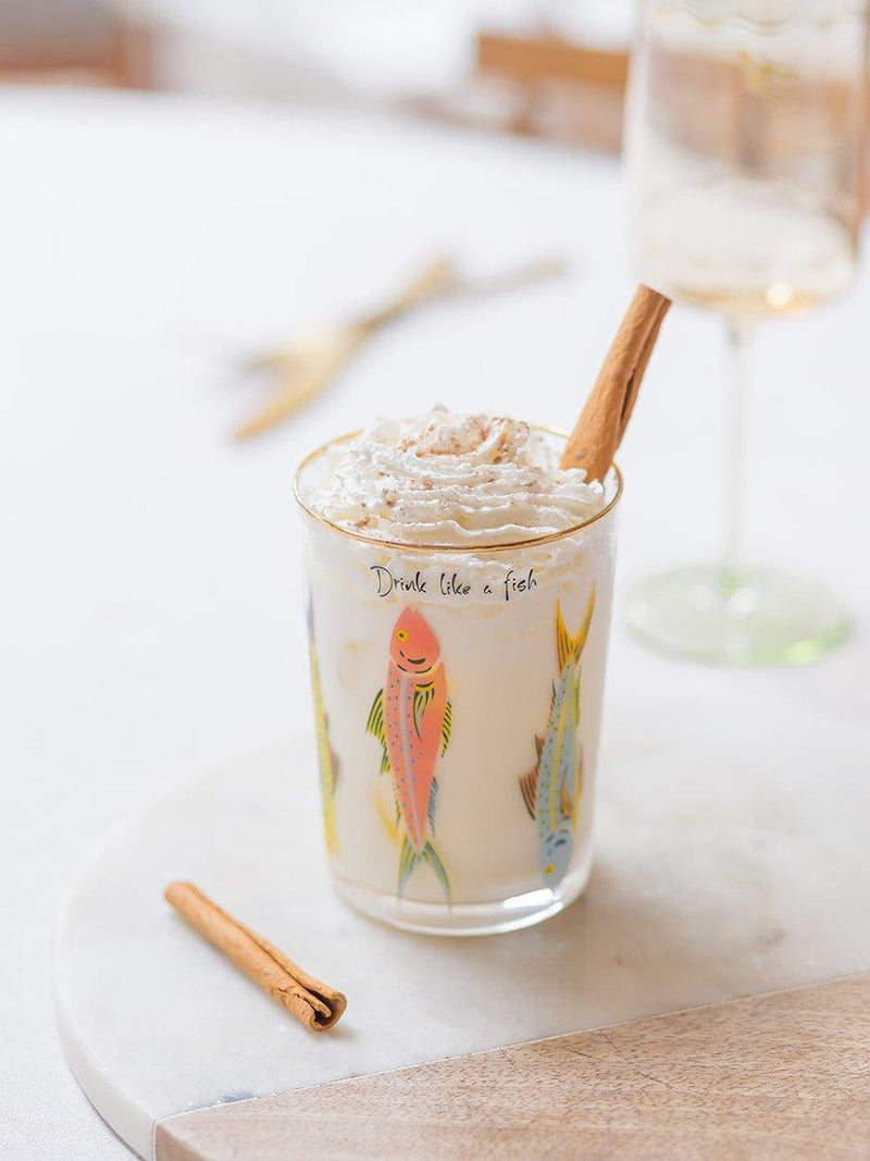 Yvonne Ellen fishes highball glass 500ml (British brand)