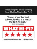 Sony Bravia Theatre Bar 7 soundbar with subwoofer black, UK version