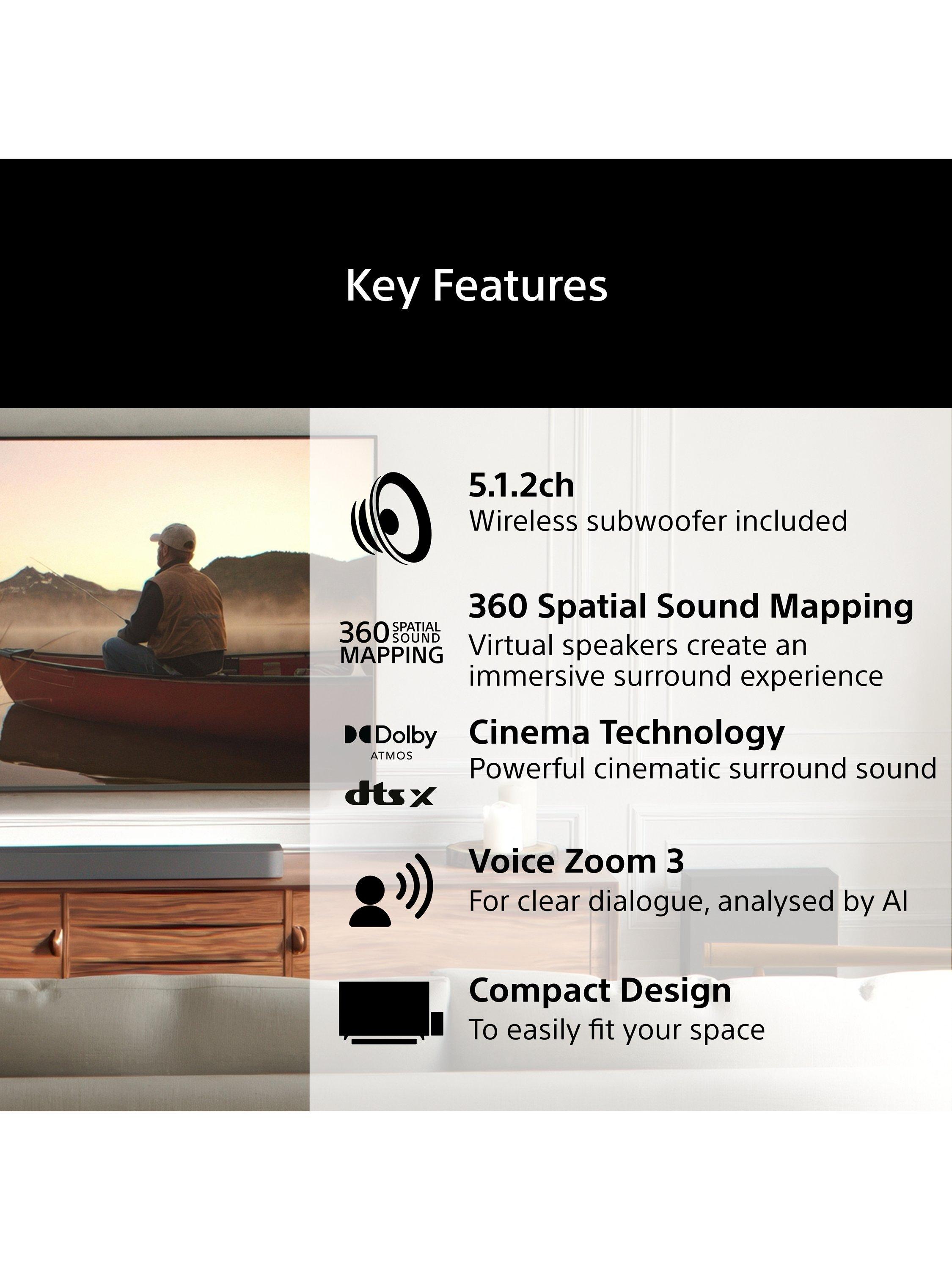 Sony Bravia Theatre Bar 7 soundbar with subwoofer black, UK version