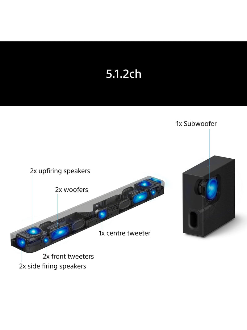 Sony Bravia Theatre Bar 7 soundbar with subwoofer black, UK version