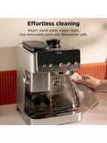 Ninja Luxe Café Mini Plus stainless steel bean to cup coffee machine, UK version