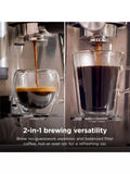 Ninja Luxe Café Mini Plus stainless steel bean to cup coffee machine, UK version