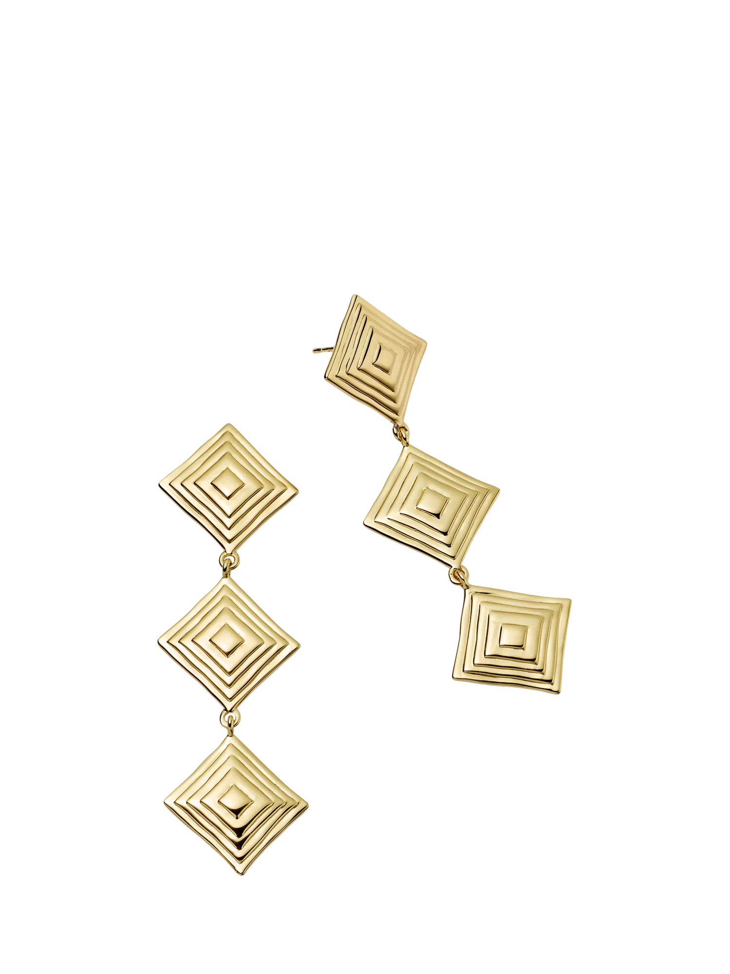Daisy London gold drop earrings, imported from the UK
