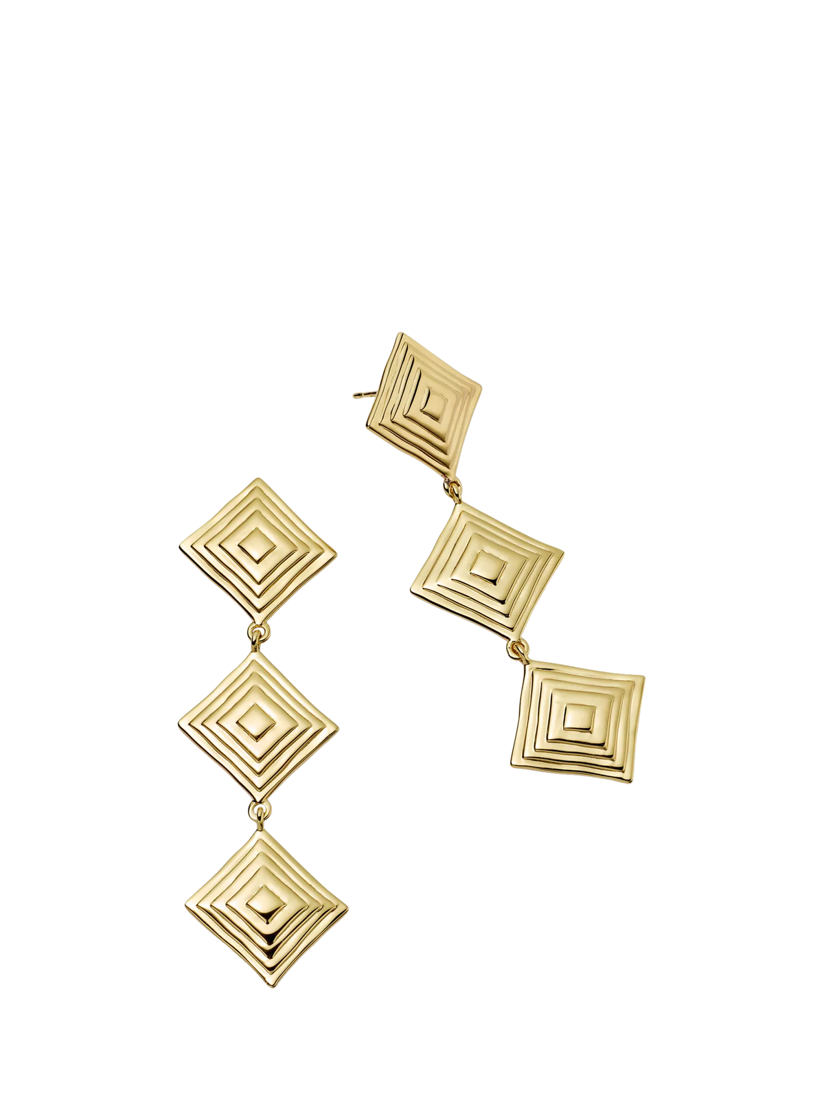 Daisy London gold drop earrings, imported from the UK