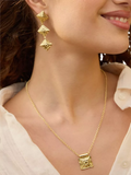 Daisy London gold drop earrings, imported from the UK