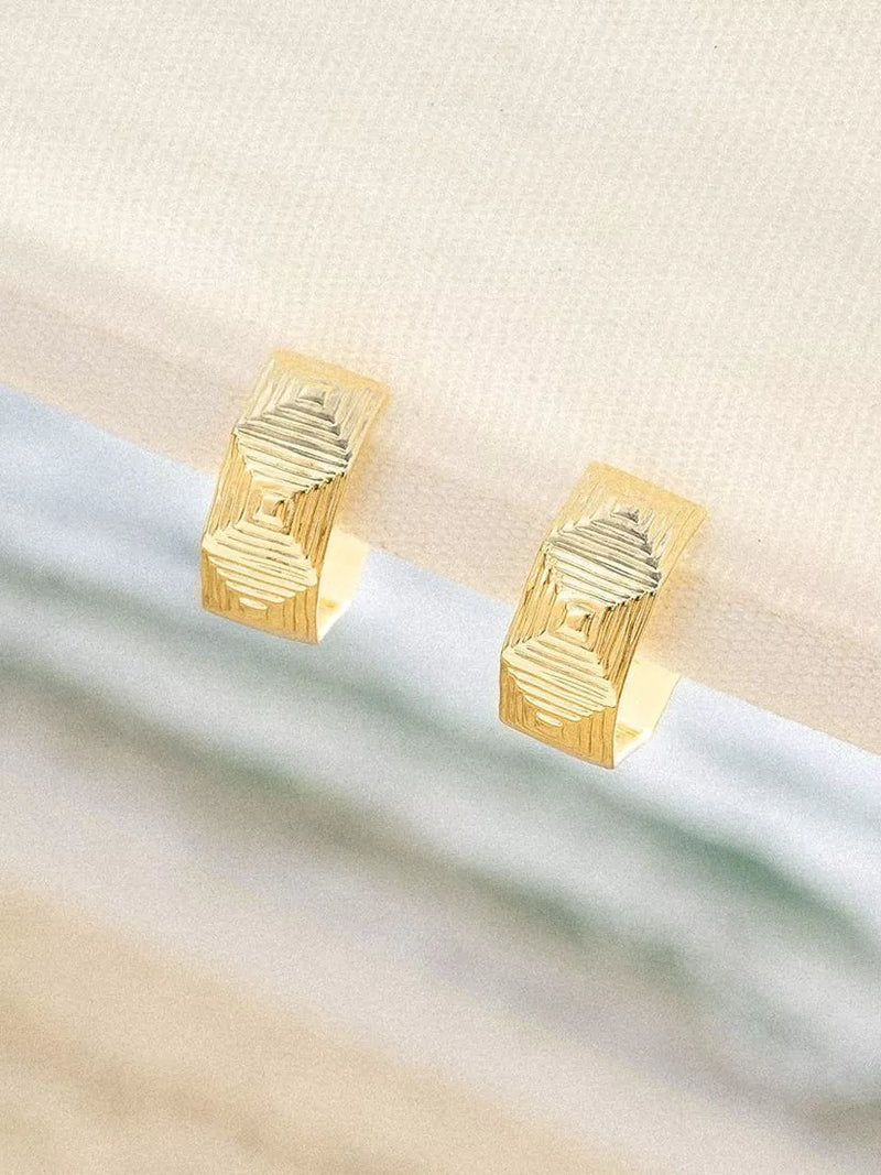 Daisy London gold plated hoop earrings, UK version