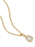 Daisy London Estee pendant necklace gold lab-grown sapphire - British product
