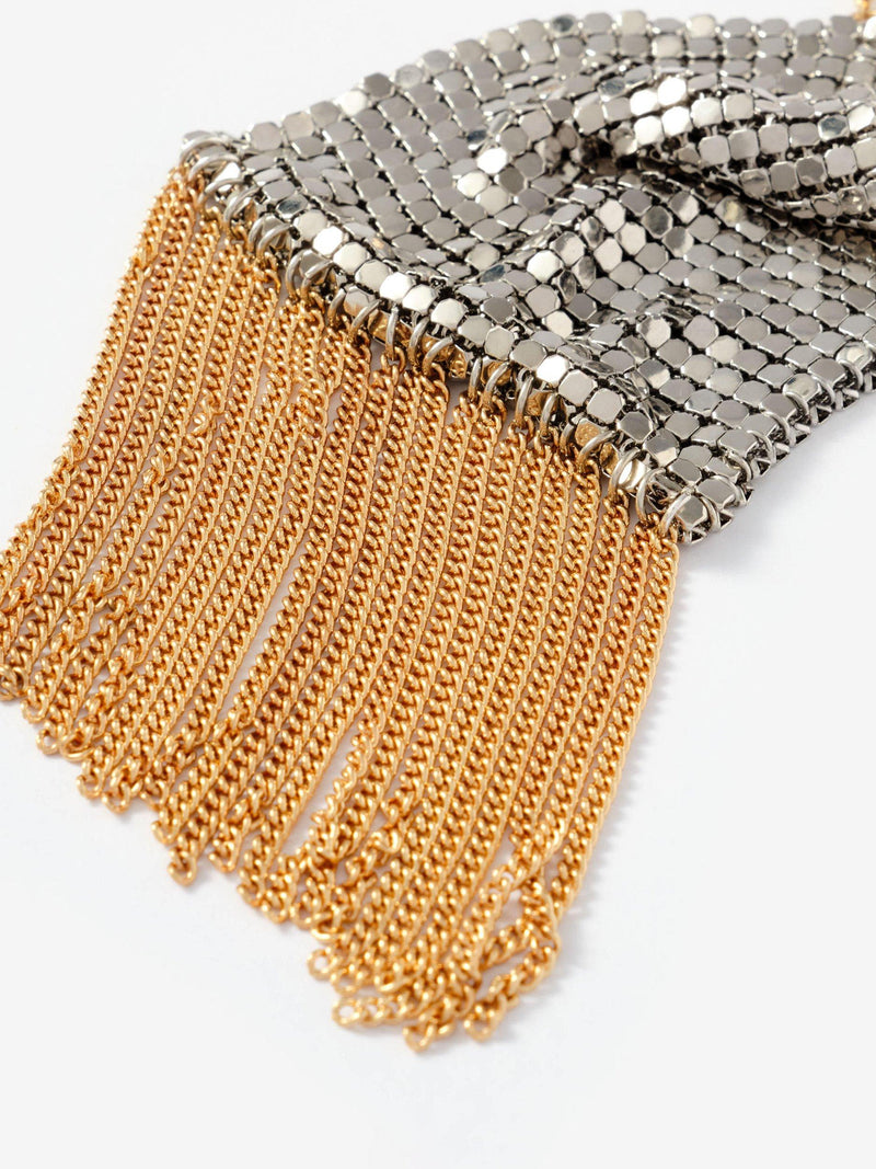 Mint Velvet fringe necklace in gold and silver - British product