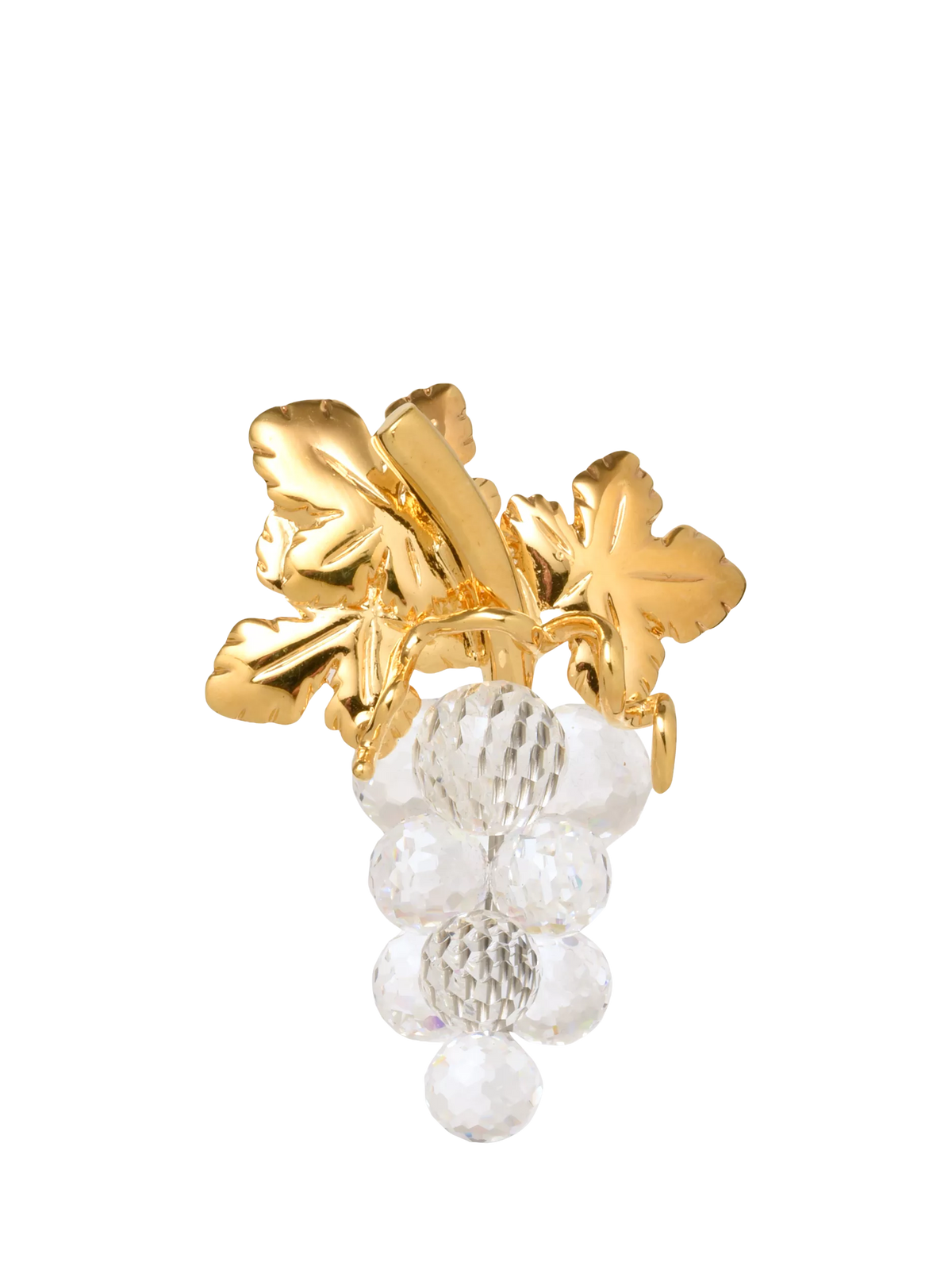 Eclectica Swarovski vintage grapes brooch gold (British brand)
