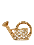 Eclectica gold-plated crystal watering can brooch 1.5cm (British brand)