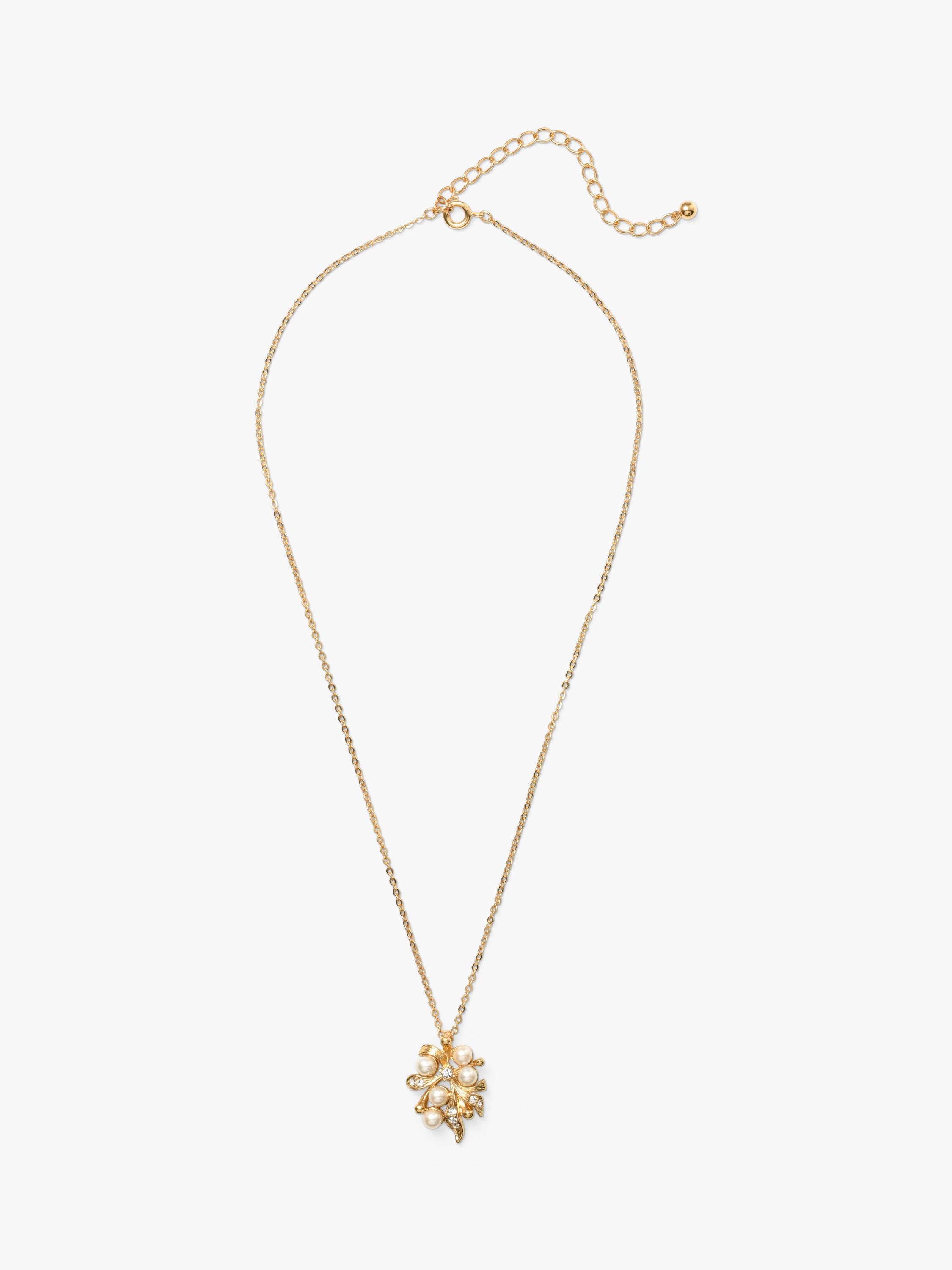 Eclectica vintage pearl and crystal pendant 40cm, UK version