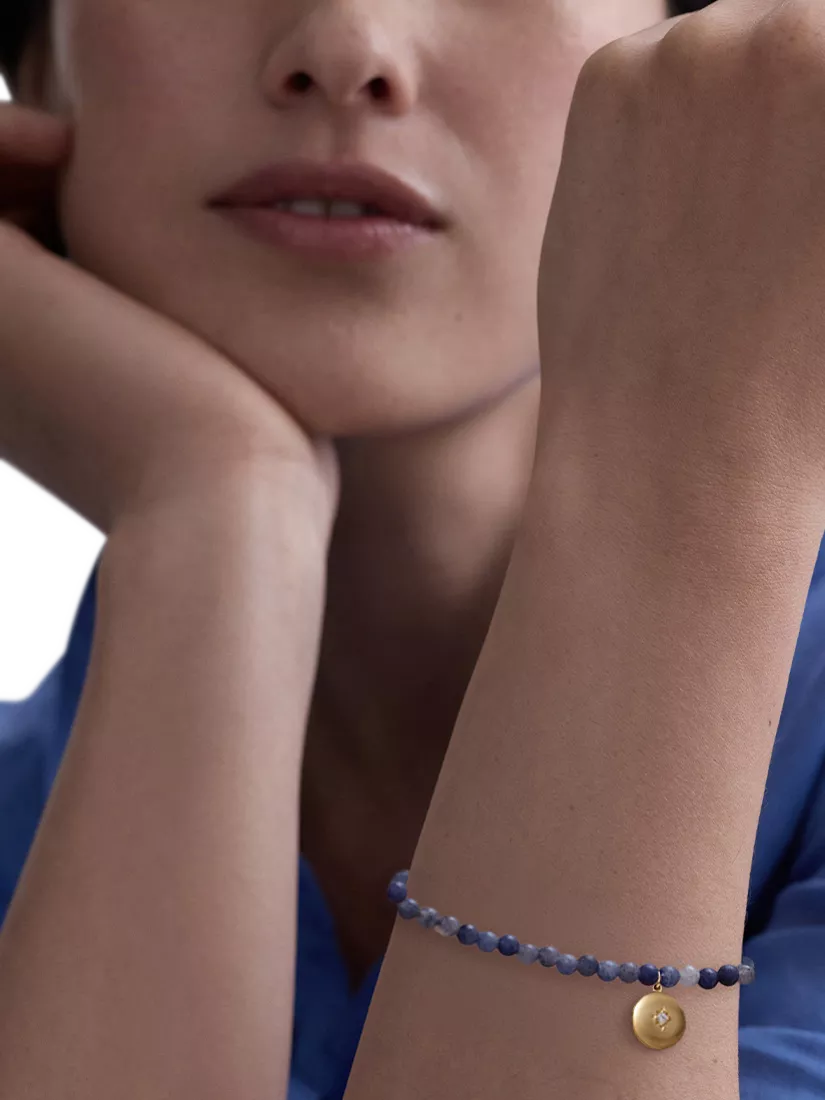 Astley Clarke blue aventurine locket bracelet - British product