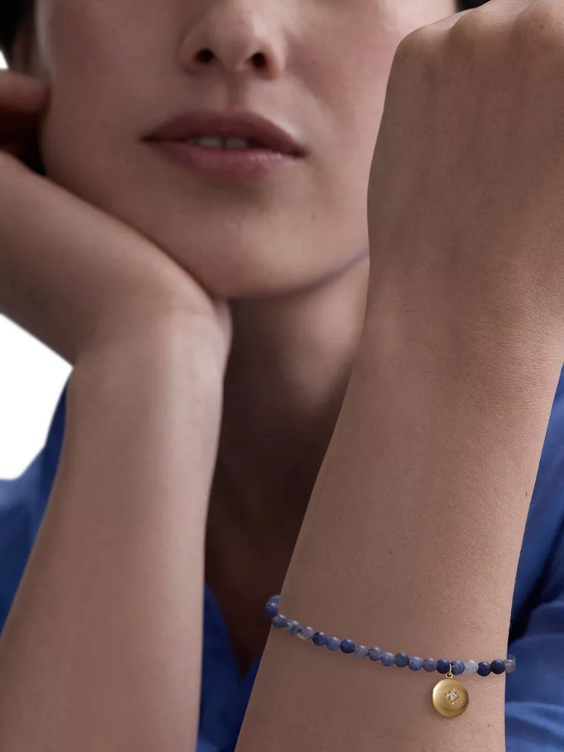 Astley Clarke blue aventurine locket bracelet - British product