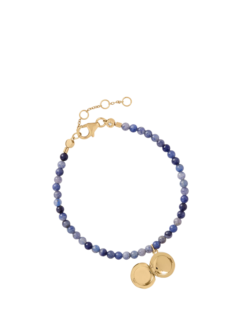 Astley Clarke blue aventurine locket bracelet - British product