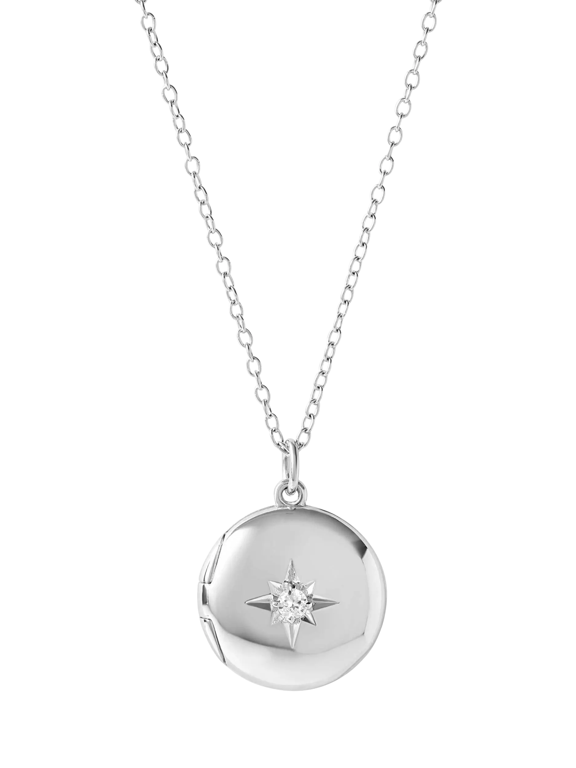 Astley Clarke Biography Midi locket necklace in sterling silver, UK version