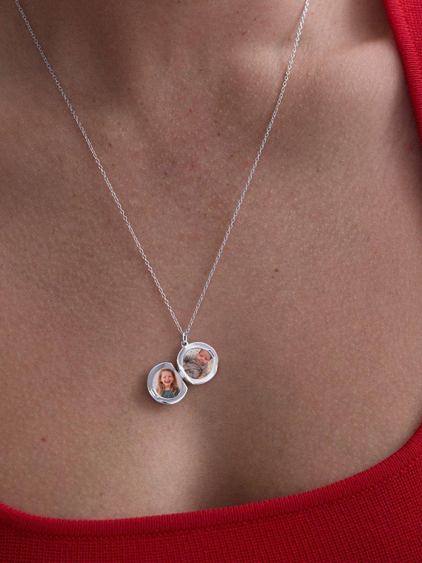 Astley Clarke Biography Midi locket necklace in sterling silver, UK version