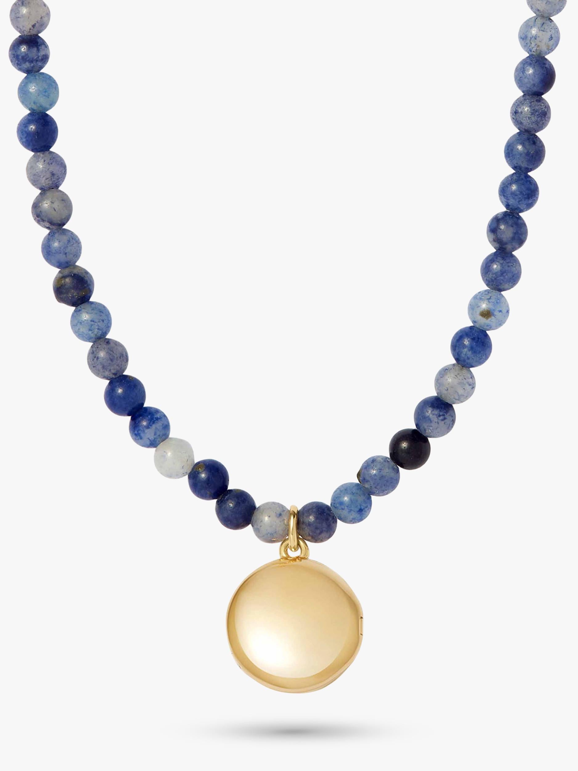 Astley Clarke blue aventurine mini locket necklace - British product