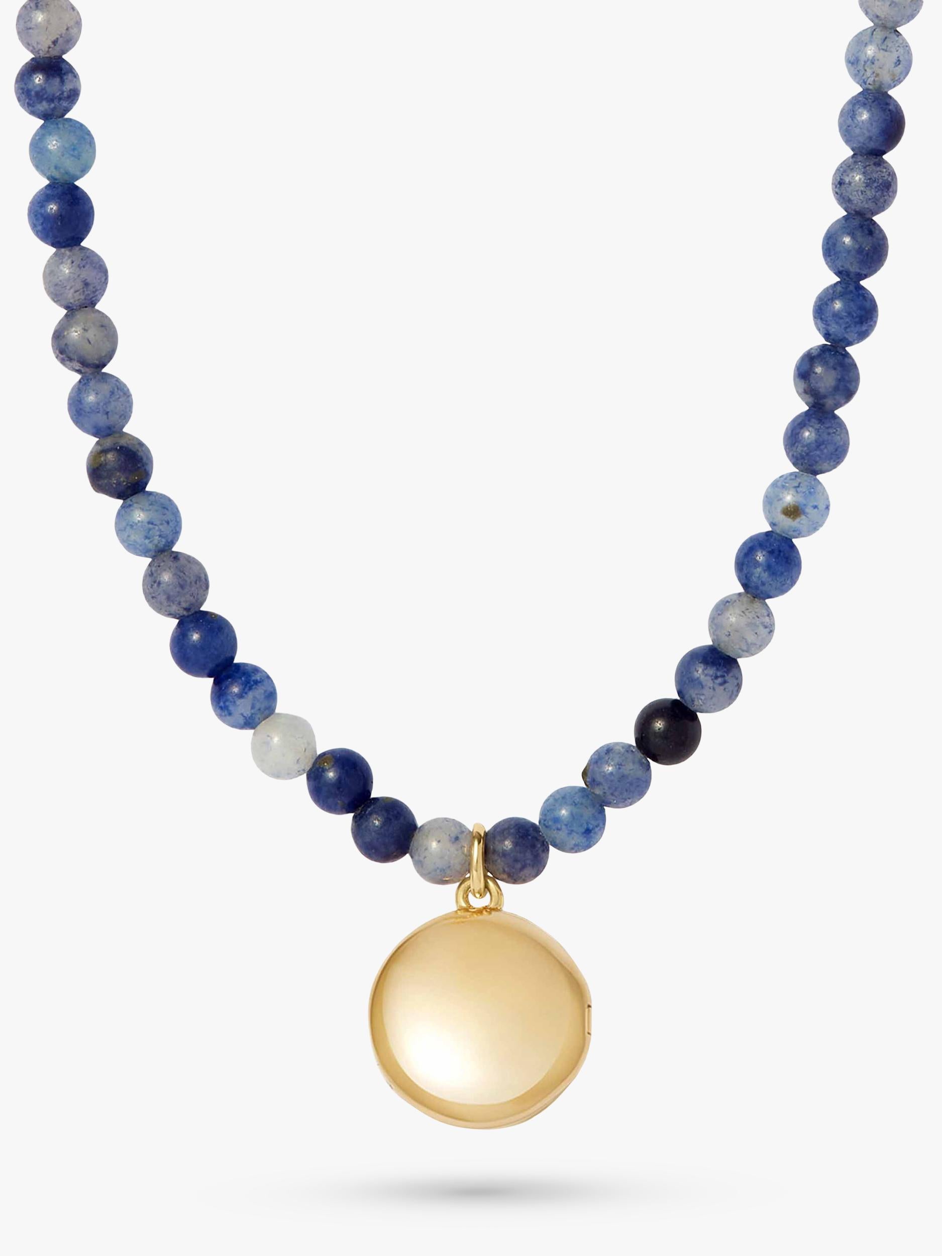 Astley Clarke blue aventurine mini locket necklace - British product