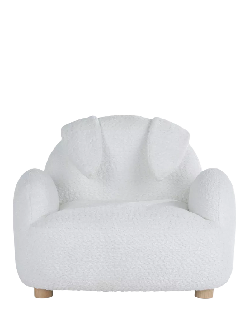 CuddleCo Etta Bunny Kids Chair white, imported from the UK
