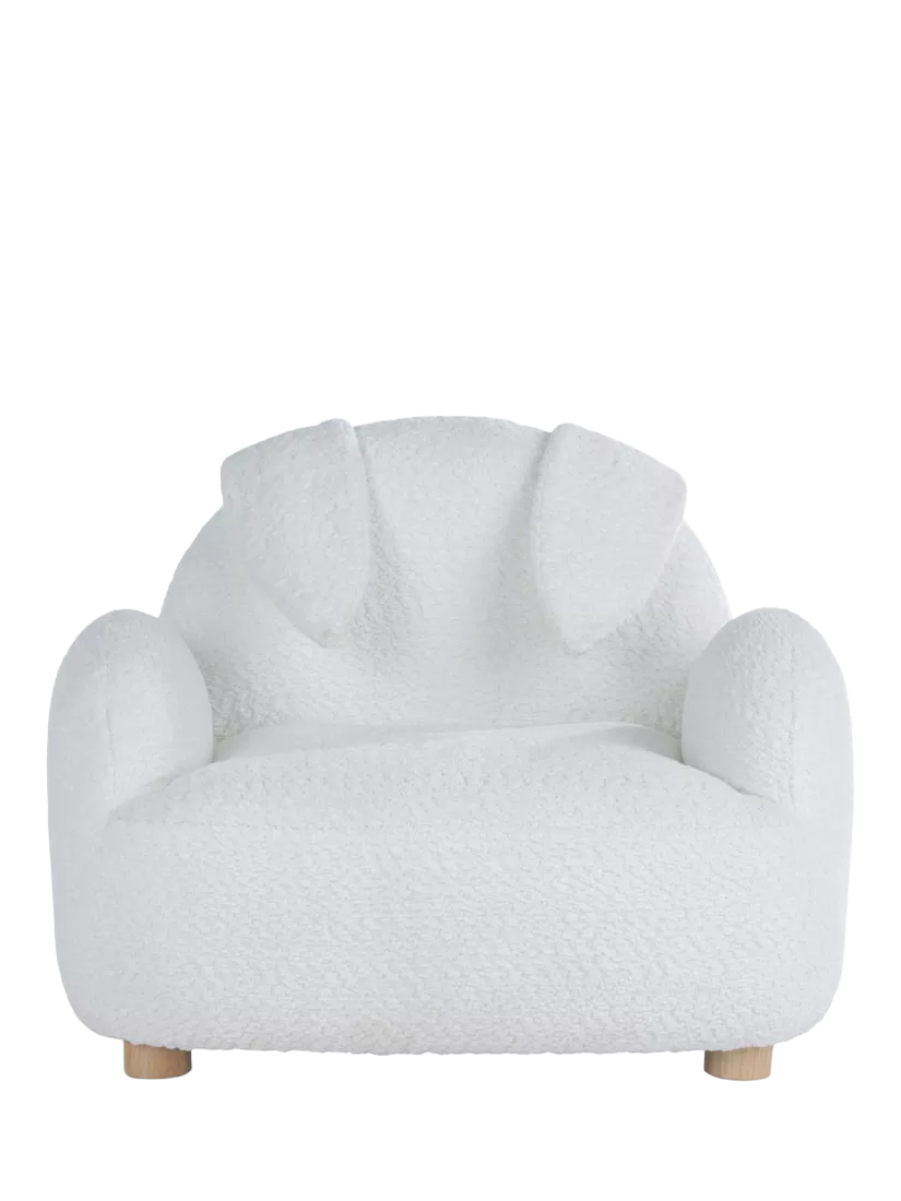 CuddleCo Etta Bunny Kids Chair white, imported from the UK