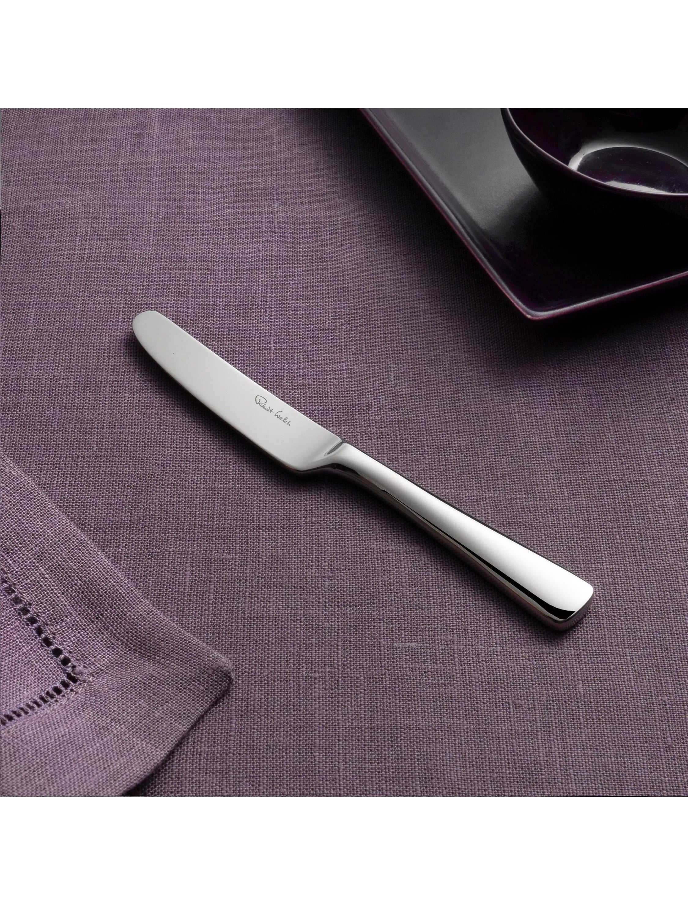 Robert Welch Malvern Bright butter knife, UK version