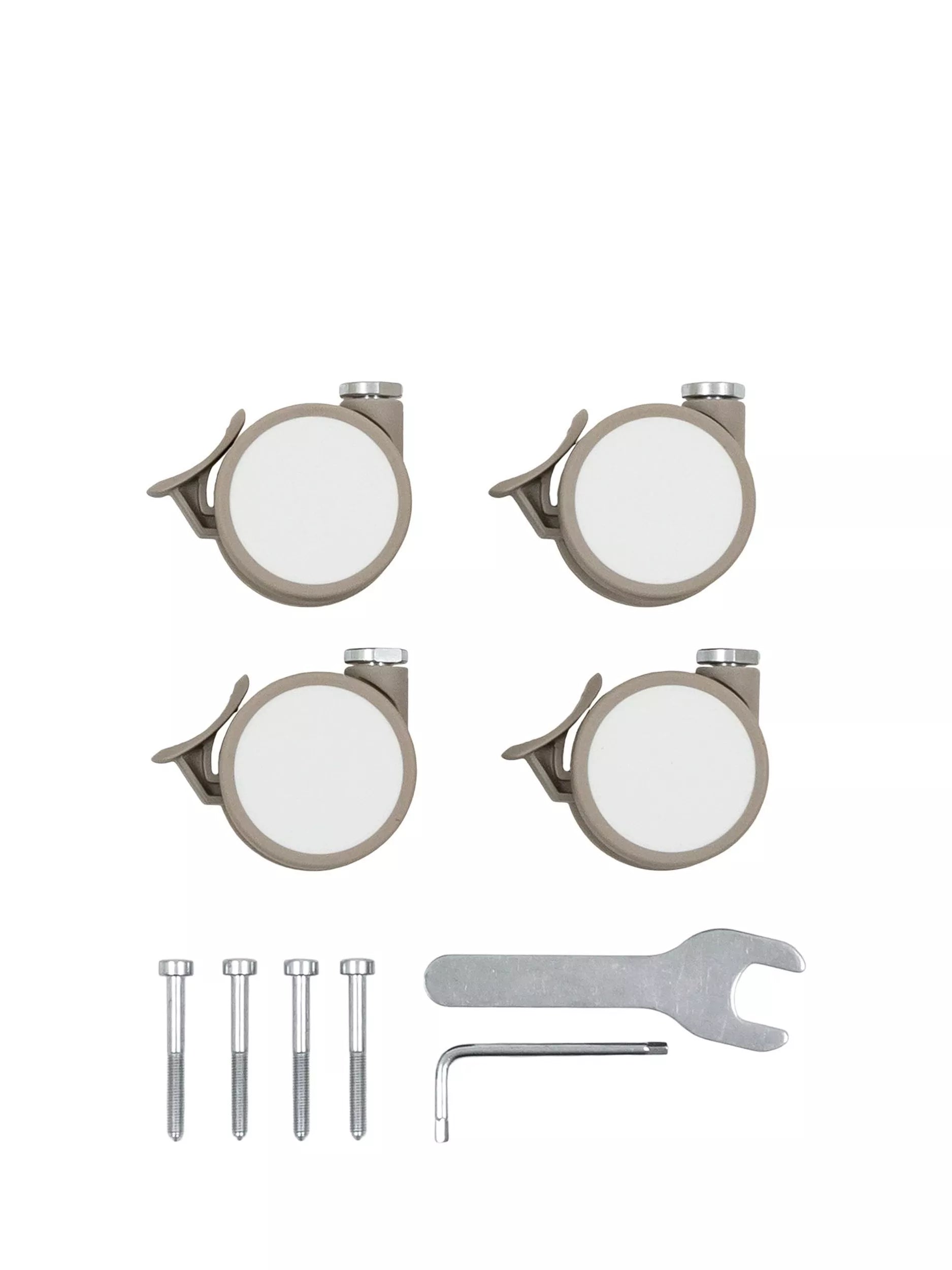 Stokke Sleepi cot wheels beige set of 4 - British product
