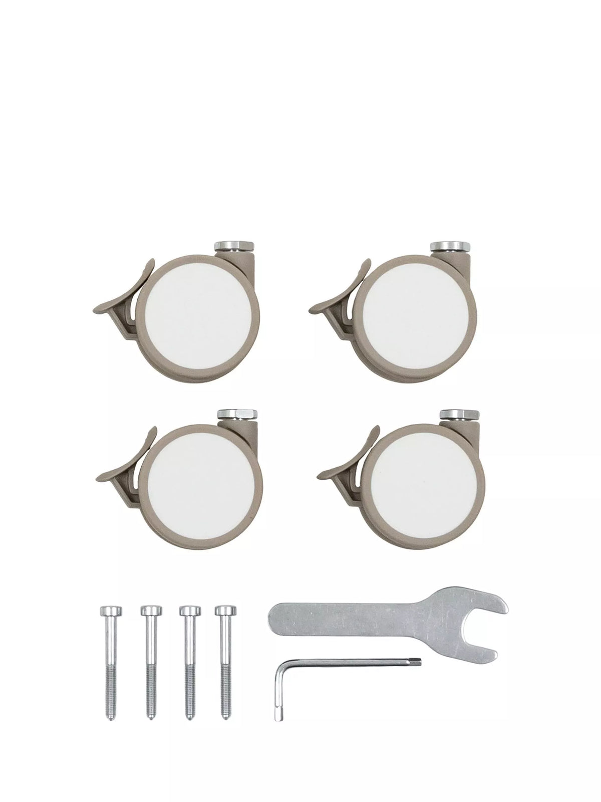 Stokke Sleepi cot wheels beige set of 4 - British product